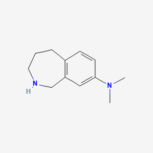 molecular formula C12H18N2 B2380115 N,N-二甲基-2,3,4,5-四氢-1H-2-苯并氮杂卓-8-胺 CAS No. 2248332-74-1