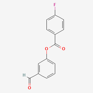 molecular formula C14H9FO3 B2380116 (3-Formylphenyl) 4-fluorobenzoate CAS No. 444076-31-7