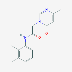 molecular formula C15H17N3O2 B2380126 N-(2,3-dimethylphenyl)-2-(4-methyl-6-oxopyrimidin-1(6H)-yl)acetamide CAS No. 1203346-14-8