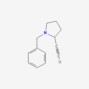 molecular formula C13H15N B2380147 1-Benzyl-2-ethynylpyrrolidine CAS No. 1824057-85-3