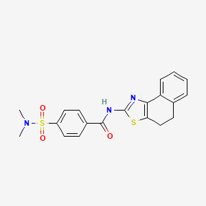 molecular formula C20H19N3O3S2 B2380178 N-(4,5-二氢苯并[e][1,3]苯并噻唑-2-基)-4-(二甲基氨磺酰基)苯甲酰胺 CAS No. 313404-68-1