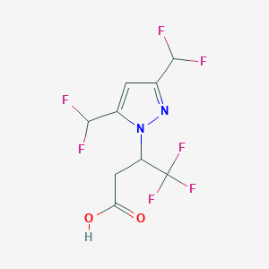 3-[3,5-Bis(difluoromethyl)-1H-pyrazol-1-yl]-4,4,4-trifluorobutanoic acid