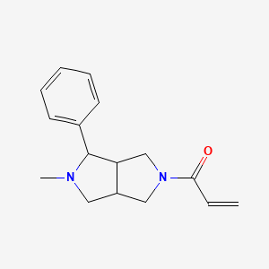 1-(2-Methyl-3-phenyl-1,3,3a,4,6,6a-hexahydropyrrolo[3,4-c]pyrrol-5-yl)prop-2-en-1-one