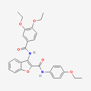 3-(3,4-diethoxybenzamido)-N-(4-ethoxyphenyl)benzofuran-2-carboxamide