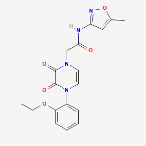2-(4-(2-ethoxyphenyl)-2,3-dioxo-3,4-dihydropyrazin-1(2H)-yl)-N-(5-methylisoxazol-3-yl)acetamide