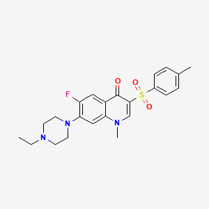 molecular formula C23H26FN3O3S B2380211 7-(4-ethylpiperazin-1-yl)-6-fluoro-1-methyl-3-tosylquinolin-4(1H)-one CAS No. 892762-11-7