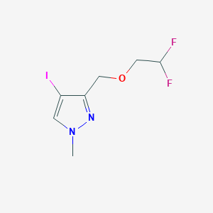 molecular formula C7H9F2IN2O B2380212 3-[(2,2-difluoroethoxy)methyl]-4-iodo-1-methyl-1H-pyrazole CAS No. 1856041-79-6