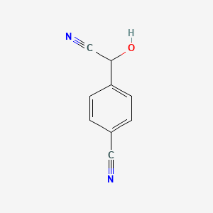 molecular formula C9H6N2O B2380239 4-[氰基(羟基)甲基]苯甲腈 CAS No. 15464-07-0