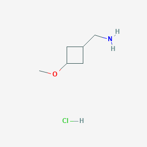 molecular formula C6H14ClNO B2380242 [顺式-3-甲氧基环丁基]甲胺盐酸盐 CAS No. 2044706-13-8