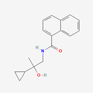 molecular formula C17H19NO2 B2380248 N-(2-cyclopropyl-2-hydroxypropyl)-1-naphthamide CAS No. 1286710-71-1