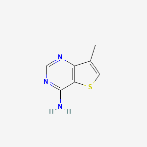 molecular formula C7H7N3S B2380260 7-甲基噻吩[3,2-d]嘧啶-4-胺 CAS No. 1301212-43-0