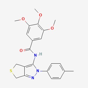 3,4,5-trimethoxy-N-[2-(4-methylphenyl)-2H,4H,6H-thieno[3,4-c]pyrazol-3-yl]benzamide