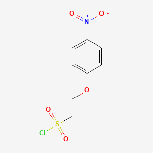 molecular formula C8H8ClNO5S B2380268 2-(4-硝基苯氧基)乙烷-1-磺酰氯 CAS No. 54429-66-2
