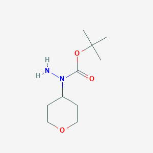 molecular formula C10H20N2O3 B2380270 N-(氧杂环-4-基)(叔丁氧基)碳酰肼 CAS No. 959160-28-2