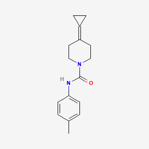 molecular formula C16H20N2O B2380290 4-环丙亚甲基-N-(对甲苯基)哌啶-1-甲酰胺 CAS No. 2097926-31-1