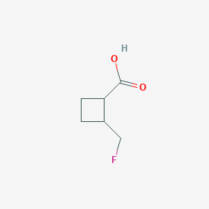 molecular formula C6H9FO2 B2380312 2-(Fluoromethyl)cyclobutane-1-carboxylic acid CAS No. 1421602-02-9