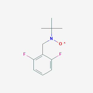 molecular formula C11H14F2NO B238032 2,6-Difluorophenyl-N-tert-butylnitrone CAS No. 134152-13-9