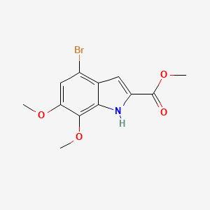 methyl 4-bromo-6,7-dimethoxy-1H-indole-2-carboxylate