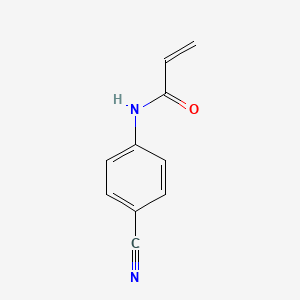 molecular formula C10H8N2O B2380341 N-(4-cyanophenyl)-2-Propenamide CAS No. 90842-07-2