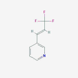 molecular formula C8H6F3N B2380359 3-(3,3,3-三氟-1-丙烯基)吡啶 CAS No. 78622-64-7
