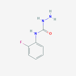 molecular formula C7H8FN3O B2380398 1-Amino-3-(2-fluorophenyl)urea CAS No. 775257-94-8