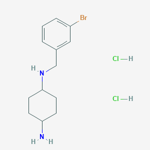 molecular formula C13H21BrCl2N2 B2380420 (1R*,4R*)-N1-(3-溴苄基)环己烷-1,4-二胺二盐酸盐 CAS No. 1286273-75-3