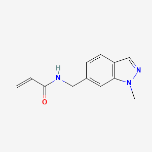 molecular formula C12H13N3O B2380421 N-[(1-methyl-1H-indazol-6-yl)methyl]prop-2-enamide CAS No. 2093810-50-3