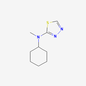 molecular formula C9H15N3S B2380448 N-cyclohexyl-N-methyl-1,3,4-thiadiazol-2-amine CAS No. 1864261-54-0