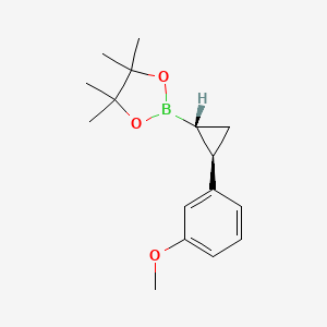 molecular formula C16H23BO3 B2380451 反式-2-(3-甲氧基苯基)环丙烷硼酸频哪醇酯 CAS No. 1953178-11-4