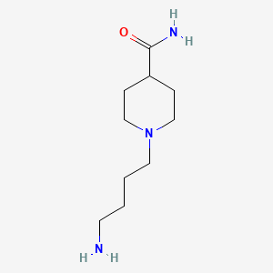 molecular formula C10H21N3O B2380467 1-(4-Aminobutyl)piperidine-4-carboxamide CAS No. 1016745-45-1