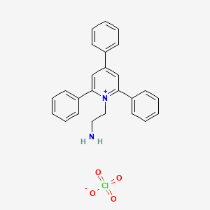molecular formula C25H23ClN2O4 B2380470 1-(2-氨基乙基)-2,4,6-三苯基吡啶-1-鎓高氯酸盐 CAS No. 69821-57-4