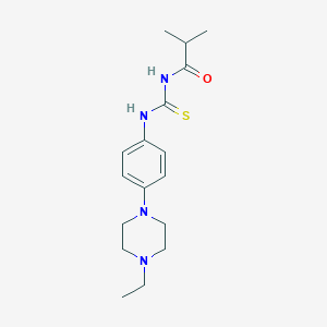 N-[4-(4-ethyl-1-piperazinyl)phenyl]-N'-isobutyrylthiourea