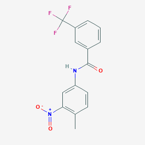 molecular formula C15H11F3N2O3 B2380491 N-(4-甲基-3-硝基苯基)-3-(三氟甲基)苯甲酰胺 CAS No. 221876-21-7