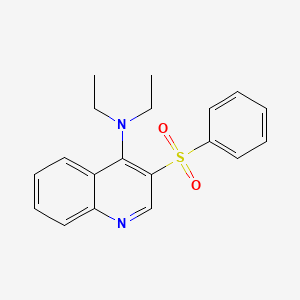molecular formula C19H20N2O2S B2380494 3-(benzenesulfonyl)-N,N-diethylquinolin-4-amine CAS No. 872206-01-4
