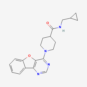 molecular formula C20H22N4O2 B2380503 1-([1]benzofuro[3,2-d]pyrimidin-4-yl)-N-(cyclopropylmethyl)piperidine-4-carboxamide CAS No. 1112292-71-3
