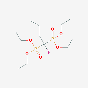molecular formula C12H27FO6P2 B2380519 Tetraethyl (1-fluorobutane-1,1-diyl)bis(phosphonate) CAS No. 1312032-27-1