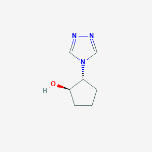 molecular formula C7H11N3O B2380556 Rel-(1R,2R)-2-(4H-1,2,4-triazol-4-yl)cyclopentan-1-ol CAS No. 1356660-00-8