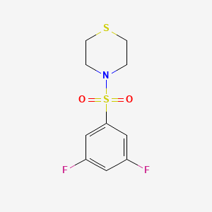 molecular formula C10H11F2NO2S2 B2380557 4-(3,5-Difluorophenyl)sulfonylthiomorpholine CAS No. 2327064-41-3