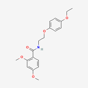molecular formula C19H23NO5 B2380559 N-[2-(4-乙氧基苯氧基)乙基]-2,4-二甲氧基苯甲酰胺 CAS No. 1172753-96-6