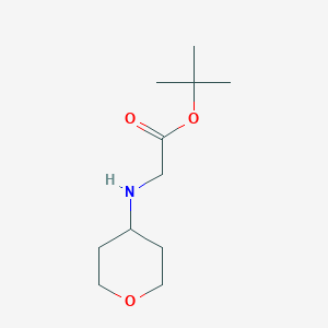 molecular formula C11H21NO3 B2380560 Tert-butyl 2-[(oxan-4-yl)amino]acetate CAS No. 1178247-06-7