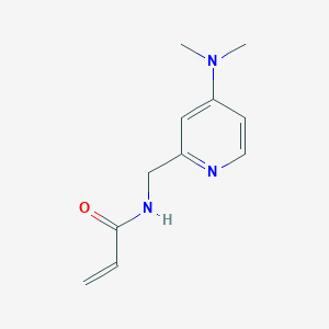 molecular formula C11H15N3O B2380577 N-[[4-(Dimethylamino)pyridin-2-yl]methyl]prop-2-enamide CAS No. 2305503-33-5