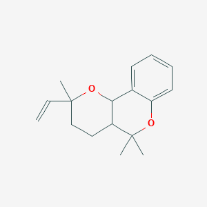 molecular formula C17H22O2 B2380585 2,5,5-Trimethyl-2-vinyl-3,4,4a,10b-tetrahydro-2H,5H-pyrano[3,2-c]chromene CAS No. 464156-17-0