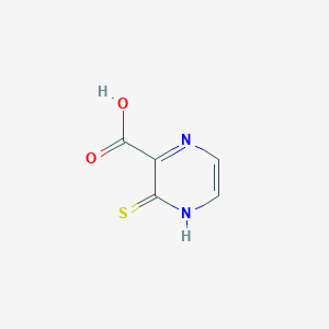 molecular formula C5H4N2O2S B2380593 3-Sulfanylpyrazine-2-carboxylic acid CAS No. 36931-81-4