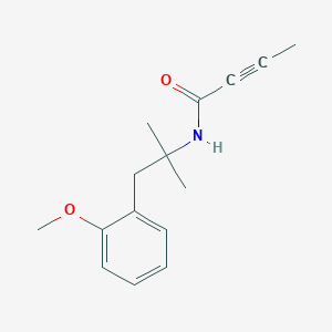 molecular formula C15H19NO2 B2380598 N-[1-(2-Methoxyphenyl)-2-methylpropan-2-yl]but-2-ynamide CAS No. 2411248-01-4