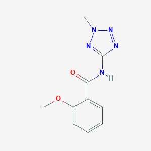 molecular formula C10H11N5O2 B238060 2-methoxy-N-(2-methyltetrazol-5-yl)benzamide CAS No. 139035-68-0