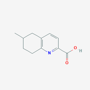 molecular formula C11H13NO2 B2380604 6-甲基-5,6,7,8-四氢喹啉-2-羧酸 CAS No. 1780025-93-5