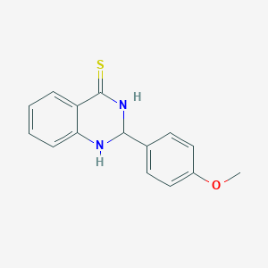 molecular formula C15H14N2OS B2380648 2-(4-Methoxyphenyl)-2,3-dihydro-1H-quinazoline-4-thione CAS No. 2380183-71-9