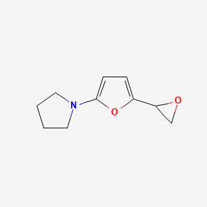 molecular formula C10H13NO2 B2380660 1-[5-(Oxiran-2-yl)furan-2-yl]pyrrolidine CAS No. 2248355-00-0