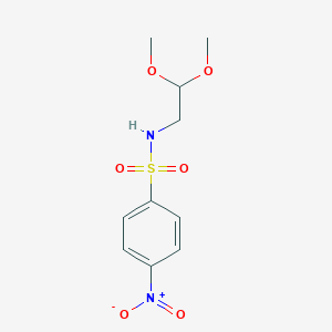 molecular formula C10H14N2O6S B2380662 N-(2,2-dimethoxyethyl)-4-nitrobenzenesulfonamide CAS No. 868213-96-1