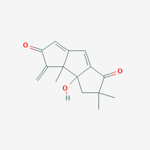 molecular formula C11H12N2O B238068 3b-hydroxy-3a,5,5-trimethyl-3-methylidene-4H-cyclopenta[a]pentalene-2,6-dione CAS No. 135048-13-4